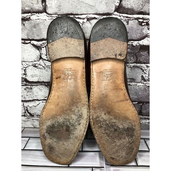 Johnston & Murphy Handcrafted Brown Leather Weaves Dress Loafers Men 11M US/44EU - Picture 8 of 16